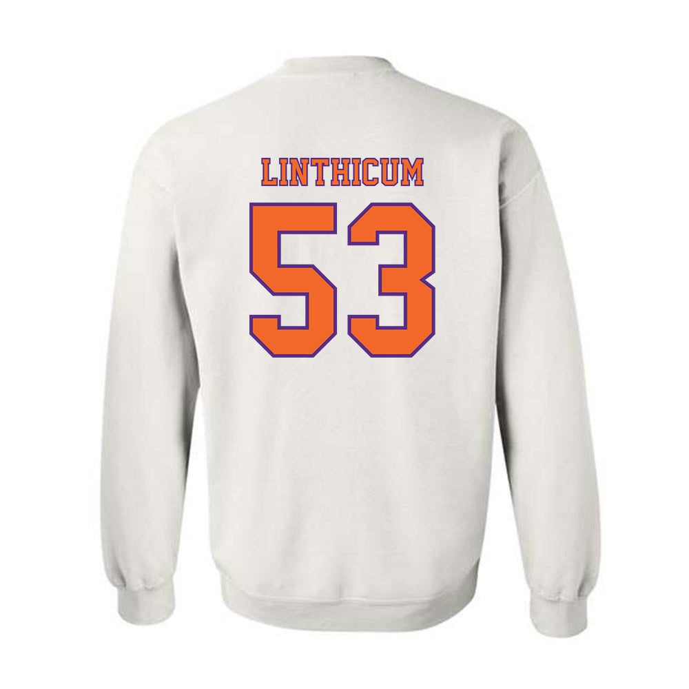 Clemson - NCAA Football : Ryan Linthicum - Replica Shersey Crewneck Sweatshirt-1