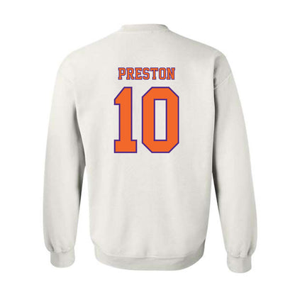 Clemson - NCAA Football : juju preston - Replica Shersey Crewneck Sweatshirt-1