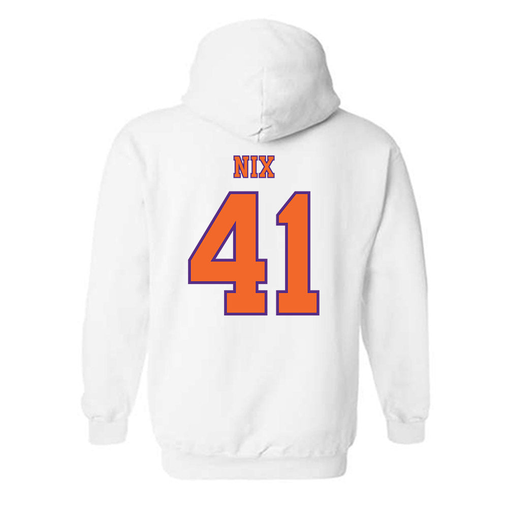 Clemson - NCAA Football : Caleb Nix - Replica Shersey Hooded Sweatshirt