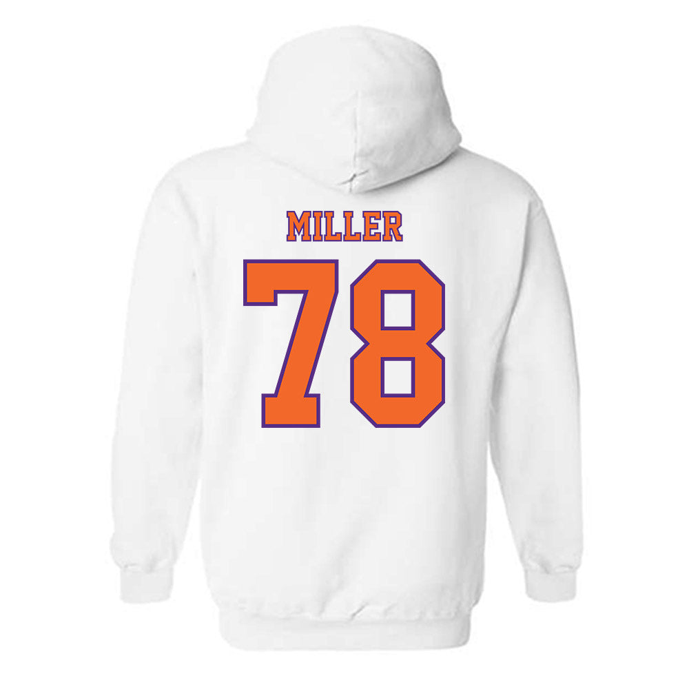 Clemson - NCAA Football : Blake Miller - Replica Shersey Hooded Sweatshirt-1