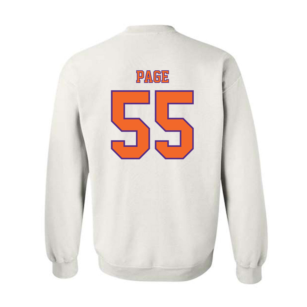 Clemson - NCAA Football : Payton Page - Replica Shersey Crewneck Sweatshirt