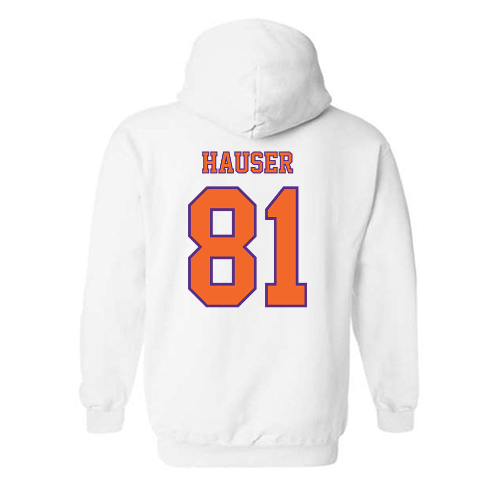 Clemson - NCAA Football : Nolan Hauser - Replica Shersey Hooded Sweatshirt-1