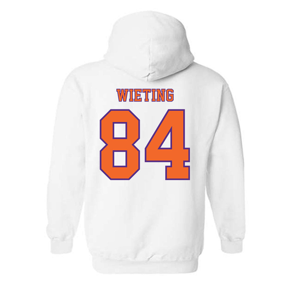 Clemson - NCAA Football : Avery Wieting - Replica Shersey Hooded Sweatshirt-1