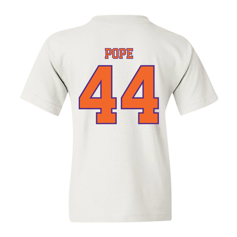 Clemson - NCAA Football : Banks Pope - Replica Shersey Youth T-Shirt-1