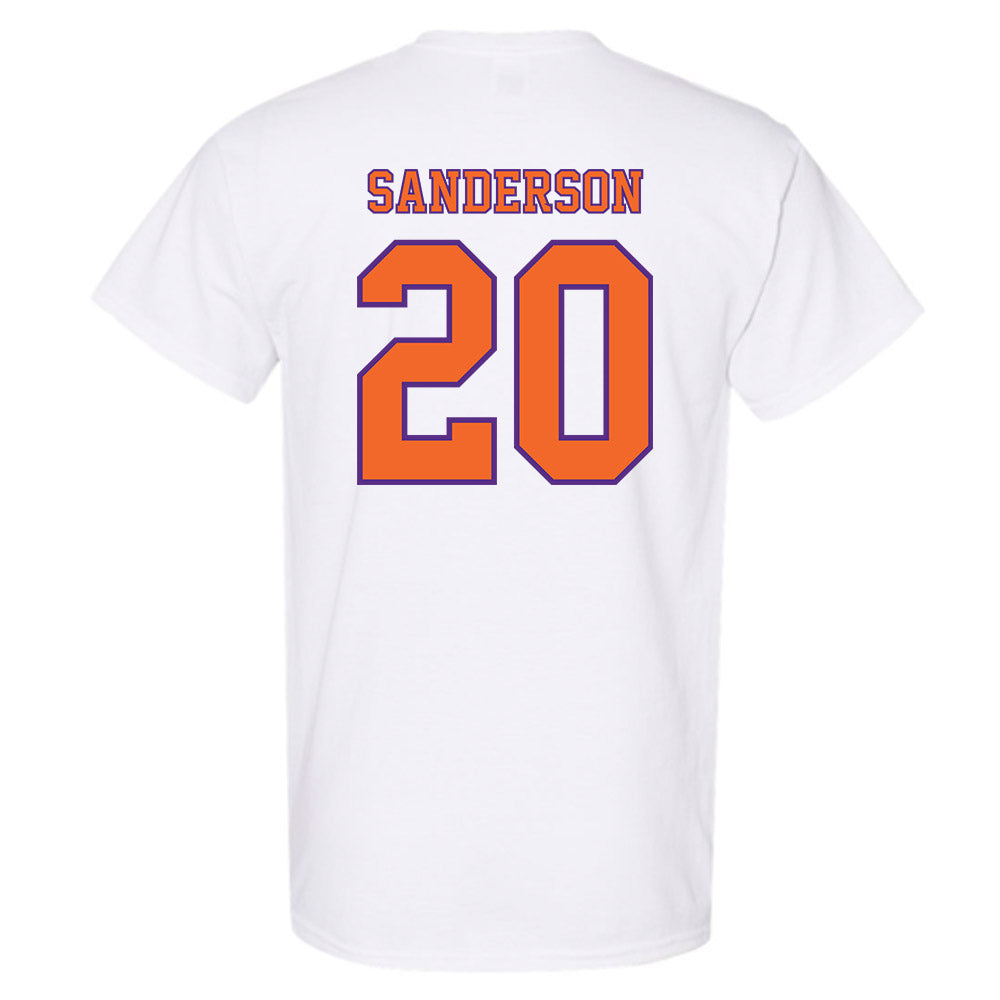Clemson - NCAA Football : Clark Sanderson - Replica Shersey T-Shirt-1