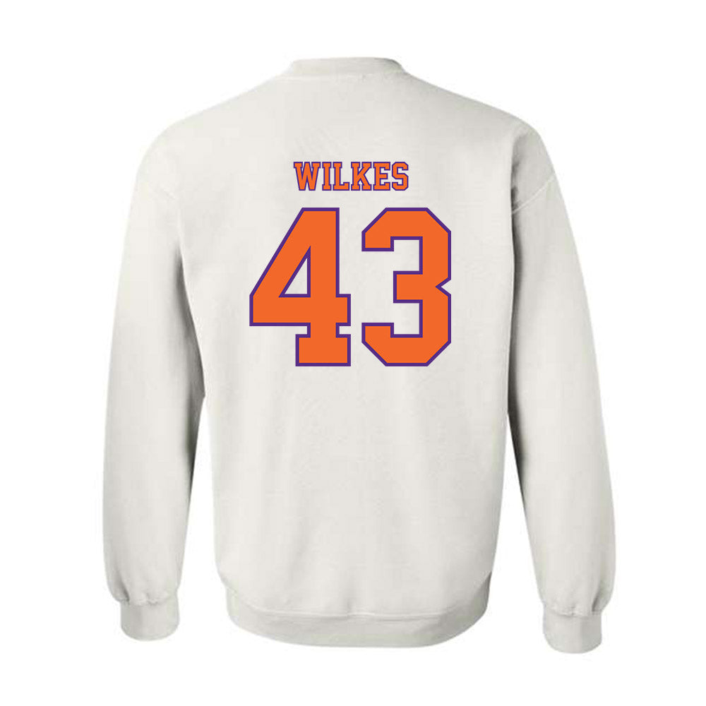 Clemson - NCAA Football : Billy Wilkes - Replica Shersey Crewneck Sweatshirt-1