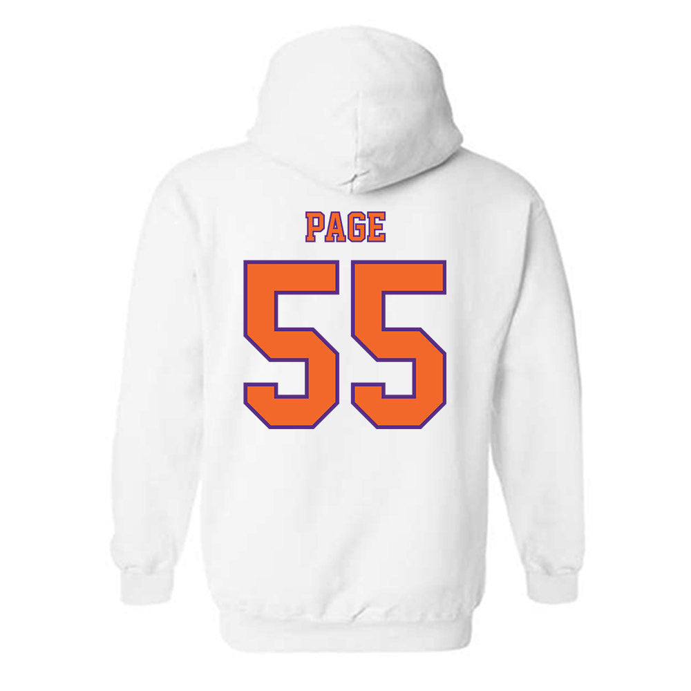 Clemson - NCAA Football : Payton Page - Replica Shersey Hooded Sweatshirt