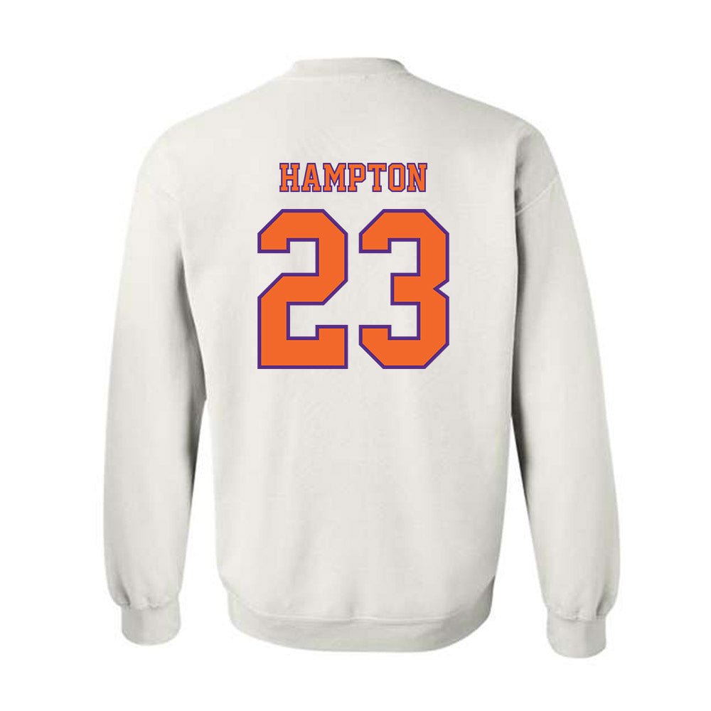 Clemson - NCAA Football : Ashton Hampton - Replica Shersey Crewneck Sweatshirt-1