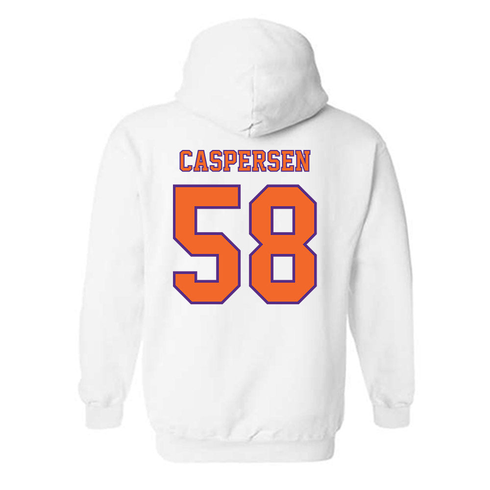 Clemson - NCAA Football : Holden Caspersen - Replica Shersey Hooded Sweatshirt-1
