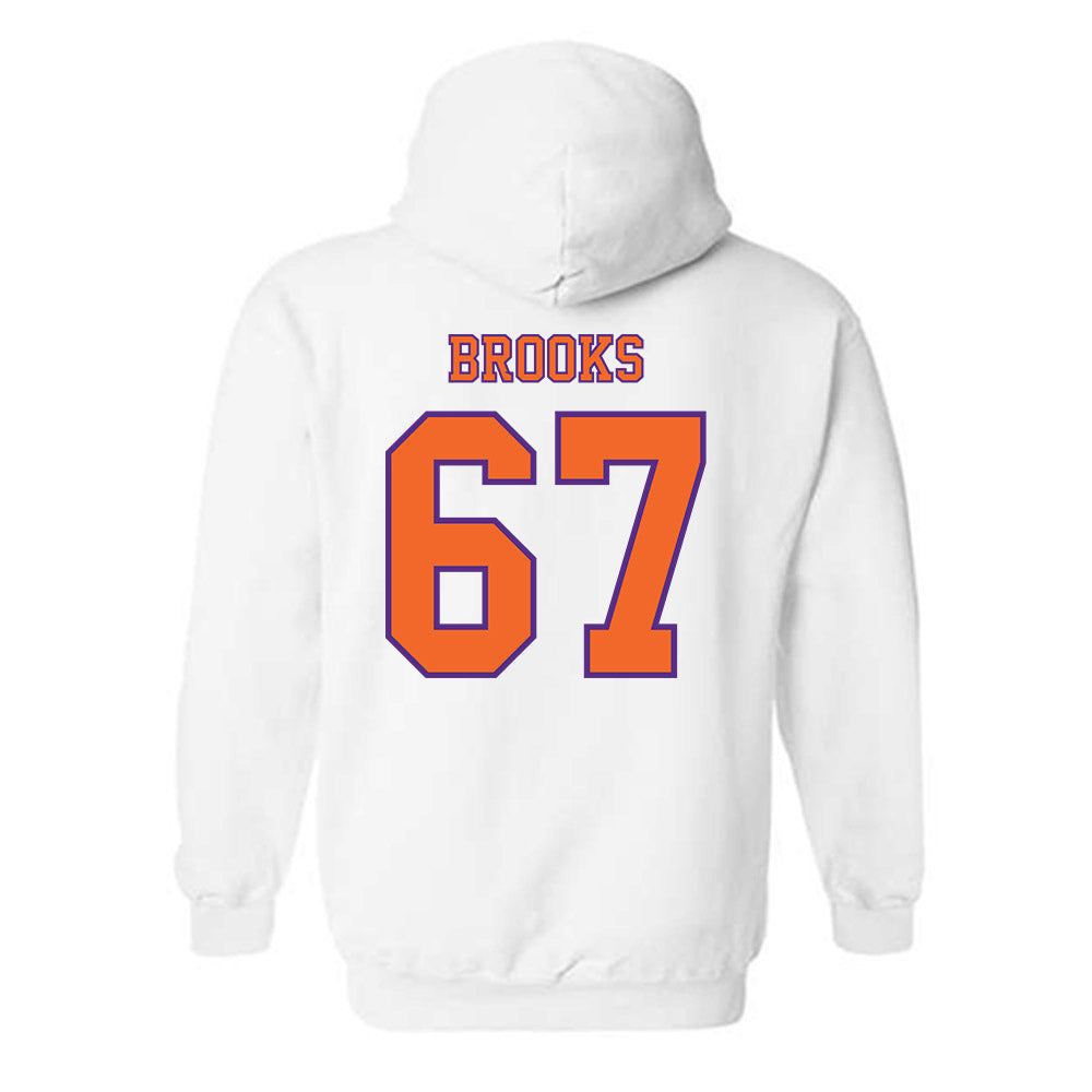 Clemson - NCAA Football : Nathan Brooks - Replica Shersey Hooded Sweatshirt-1
