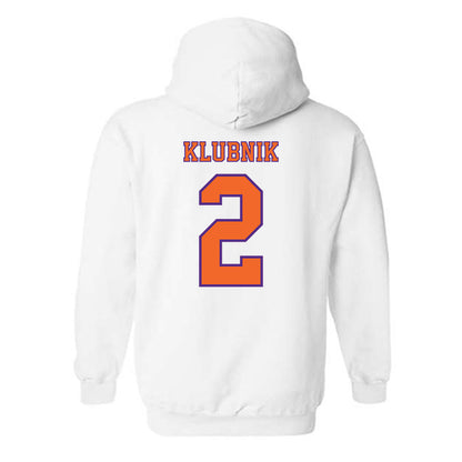 Clemson - NCAA Football : Cade Klubnik - Replica Shersey Hooded Sweatshirt-1
