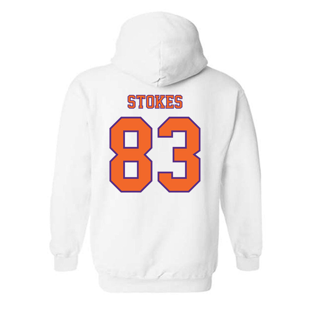 Clemson - NCAA Football : Ethan Stokes - Replica Shersey Hooded Sweatshirt-1
