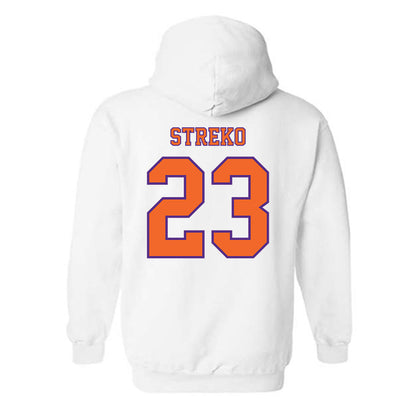 Clemson - NCAA Football : Peyton Streko - Replica Shersey Hooded Sweatshirt-1