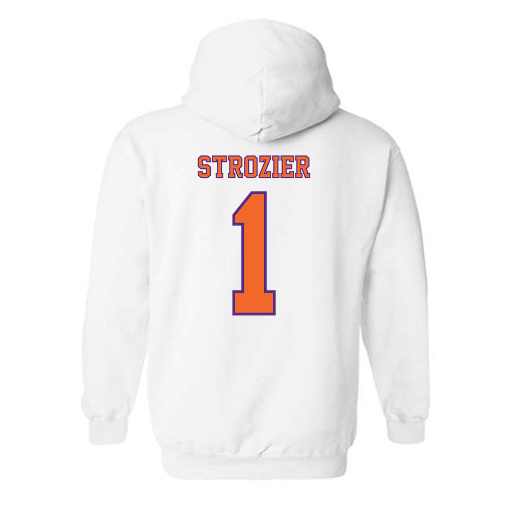 Clemson - NCAA Football : Branden Strozier - Replica Shersey Hooded Sweatshirt-1