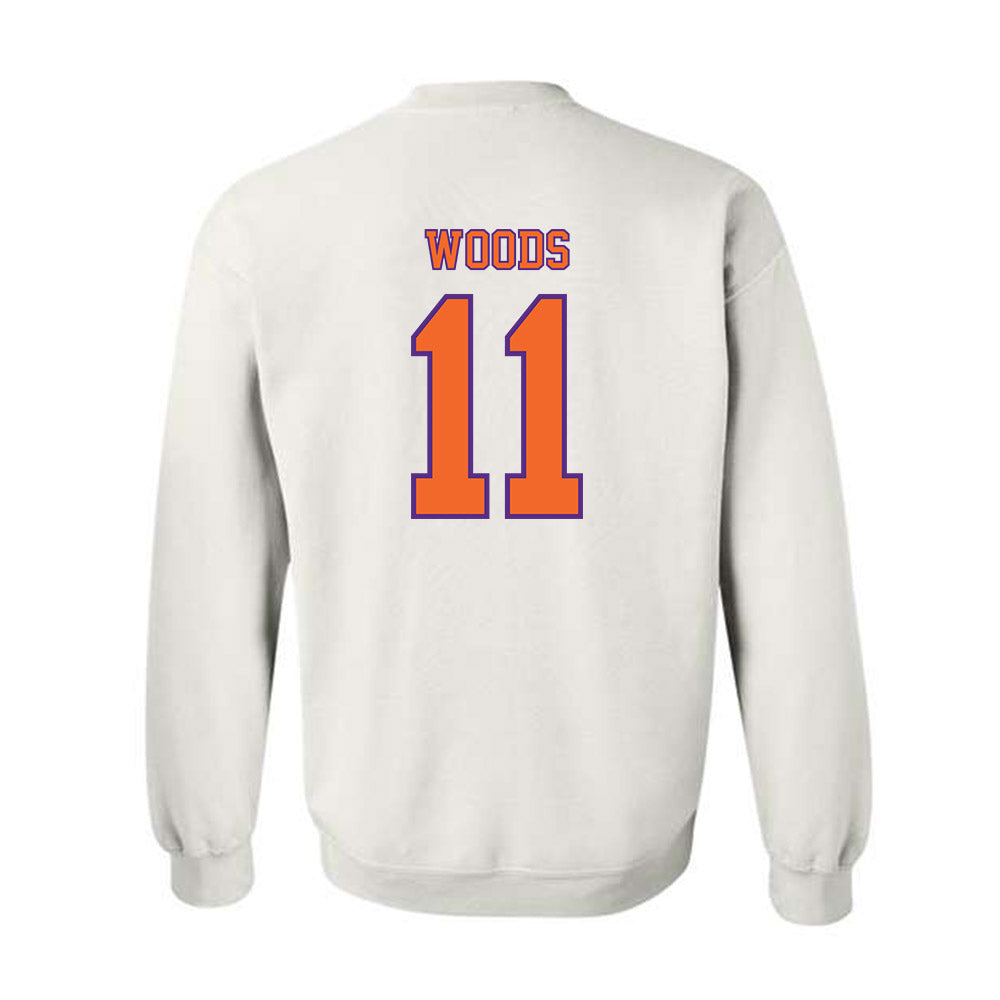 Clemson - NCAA Football : Peter Woods - Replica Shersey Crewneck Sweatshirt-1