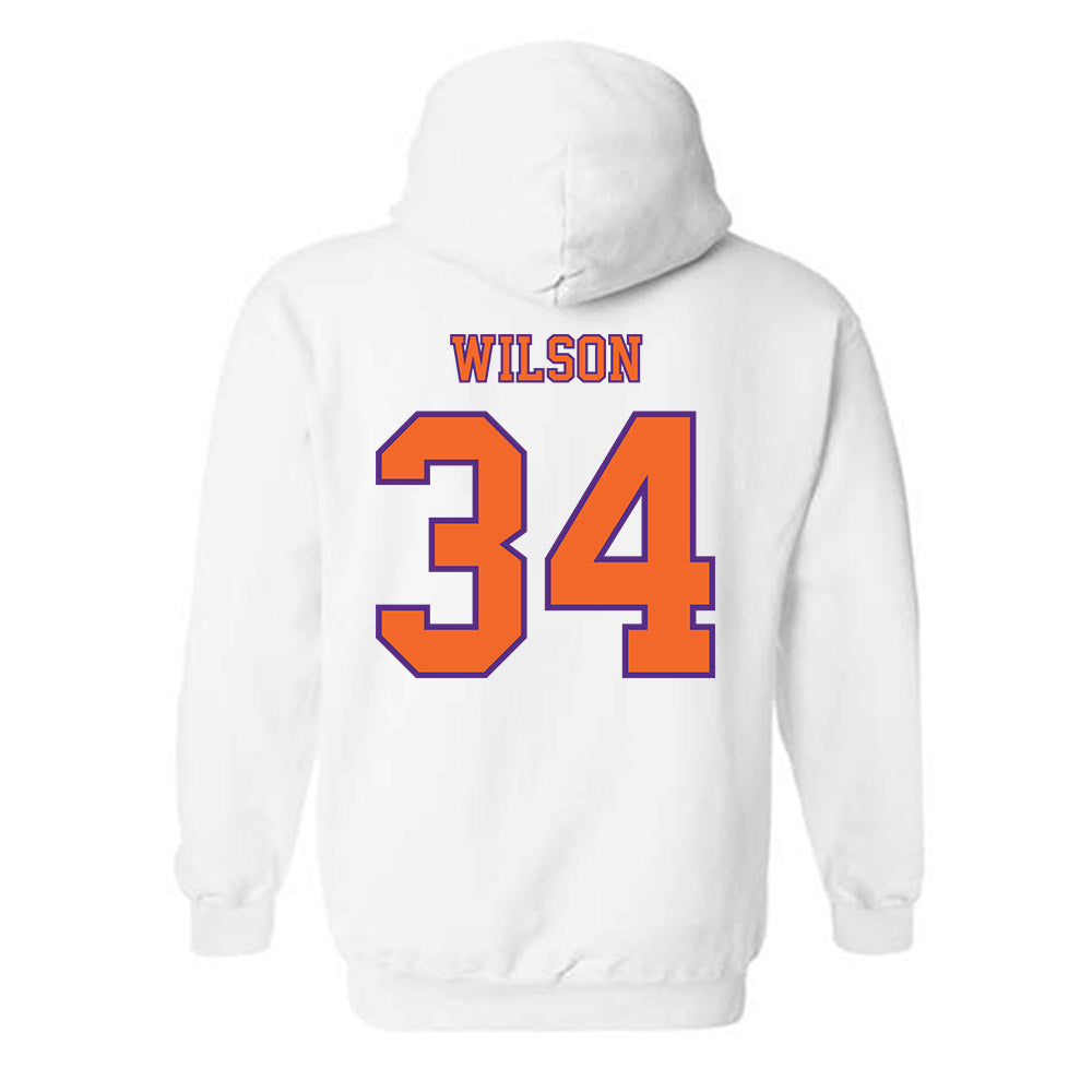 Clemson - NCAA Football : Max Wilson - Replica Shersey Hooded Sweatshirt-1