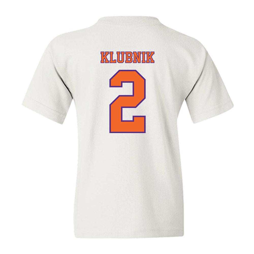 Clemson - NCAA Football : Cade Klubnik - Replica Shersey Youth T-Shirt-1