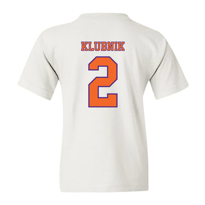 Clemson - NCAA Football : Cade Klubnik - Replica Shersey Youth T-Shirt-1