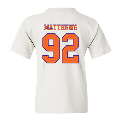 Clemson - NCAA Football : Levi Matthews - Replica Shersey Youth T-Shirt-1