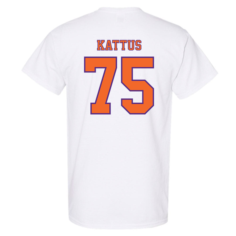 Clemson - NCAA Football : Tucker Kattus - Replica Shersey T-Shirt-1