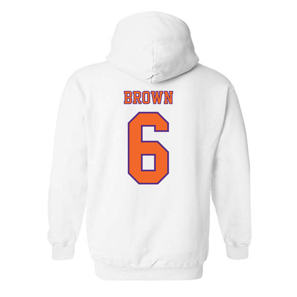 Clemson - NCAA Football : Tyler Brown - Replica Shersey Hooded Sweatshirt-1