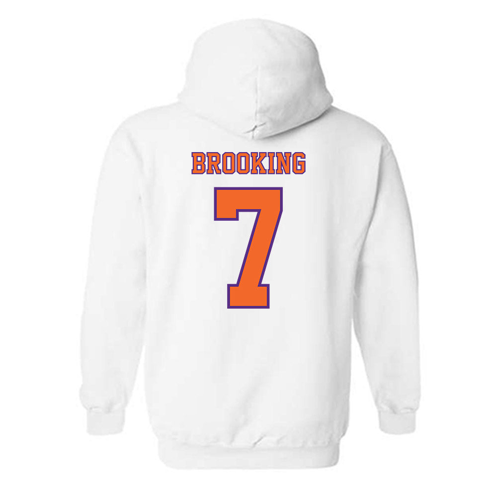 Clemson - NCAA Football : Logan Brooking - Replica Shersey Hooded Sweatshirt-1