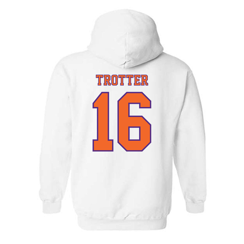 Clemson - NCAA Football : Cade Trotter - Replica Shersey Hooded Sweatshirt-1