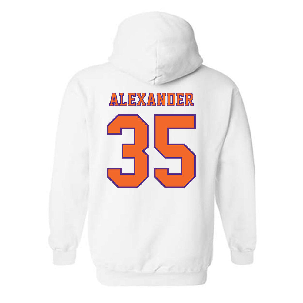 Clemson - NCAA Football : Jeremiah Alexander - Replica Shersey Hooded Sweatshirt-1