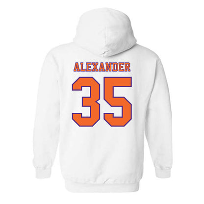 Clemson - NCAA Football : Jeremiah Alexander - Replica Shersey Hooded Sweatshirt-1