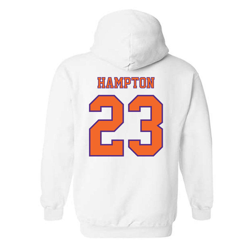 Clemson - NCAA Football : Ashton Hampton - Replica Shersey Hooded Sweatshirt-1