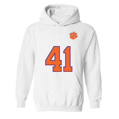 Clemson - NCAA Football : Caleb Nix - Replica Shersey Hooded Sweatshirt