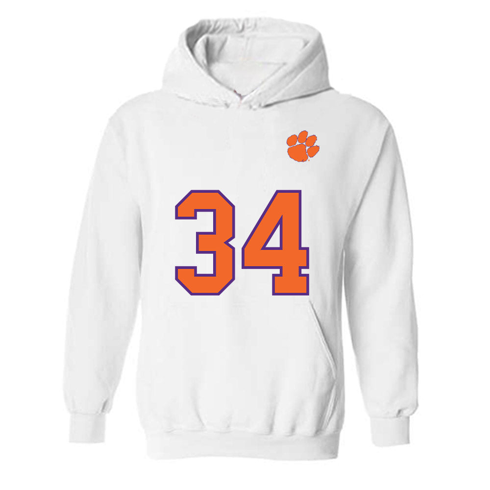 Clemson - NCAA Football : Max Wilson - Replica Shersey Hooded Sweatshirt-0
