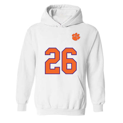 Clemson - NCAA Football : Jay Haynes - Replica Shersey Hooded Sweatshirt-0
