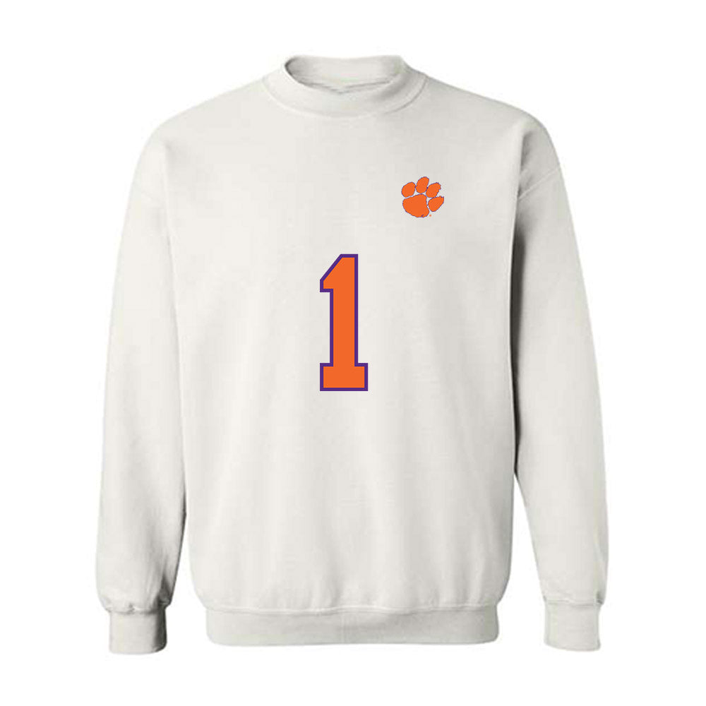 Clemson - NCAA Football : Max Brown - Replica Shersey Crewneck Sweatshirt-0