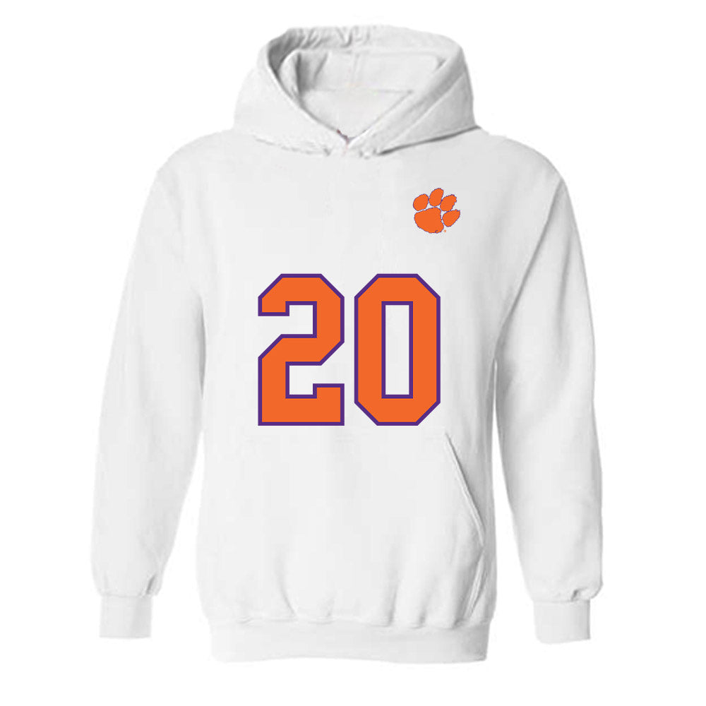 Clemson - NCAA Football : Clark Sanderson - Replica Shersey Hooded Sweatshirt-0