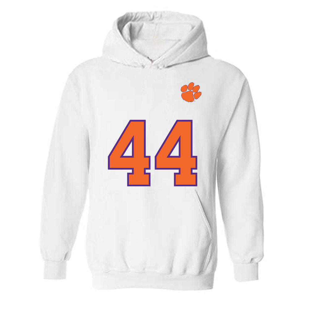 Clemson - NCAA Football : Cade Denhoff - Replica Shersey Hooded Sweatshirt-0