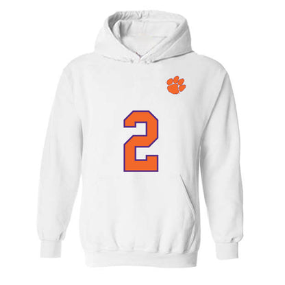 Clemson - NCAA Football : Cade Klubnik - Replica Shersey Hooded Sweatshirt-0