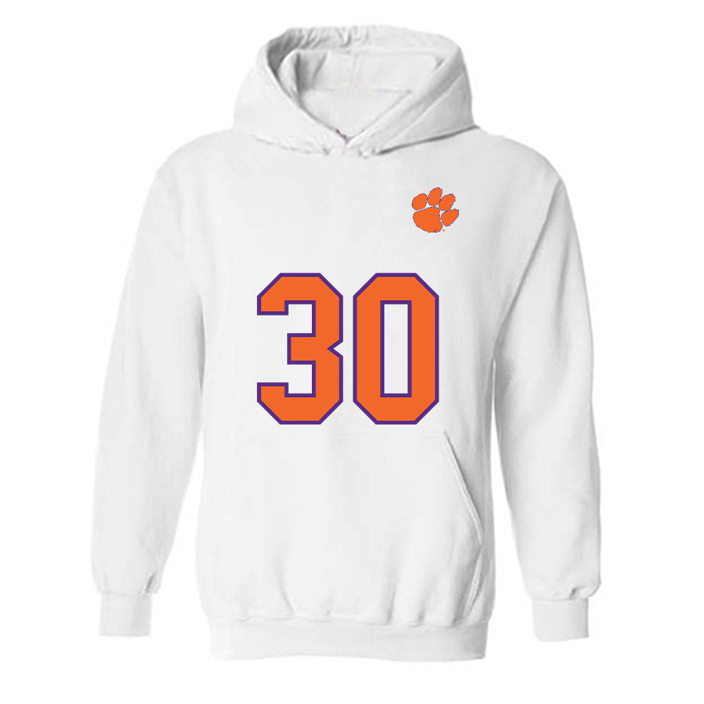 Clemson - NCAA Football : Kylen Webb - Replica Shersey Hooded Sweatshirt-0