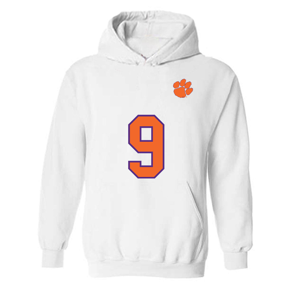 Clemson - NCAA Football : Gideon Davidson - Replica Shersey Hooded Sweatshirt-0