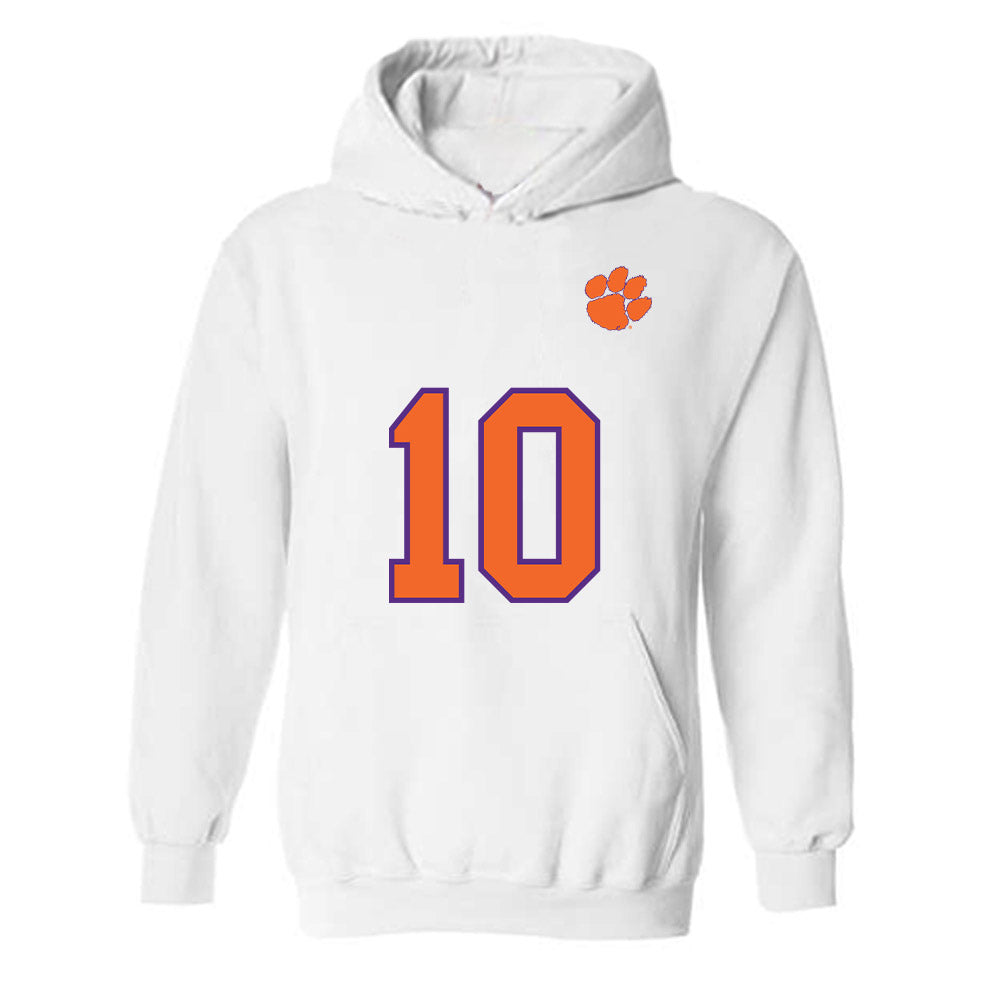 Clemson - NCAA Football : Jeadyn Lukus - Replica Shersey Hooded Sweatshirt-0