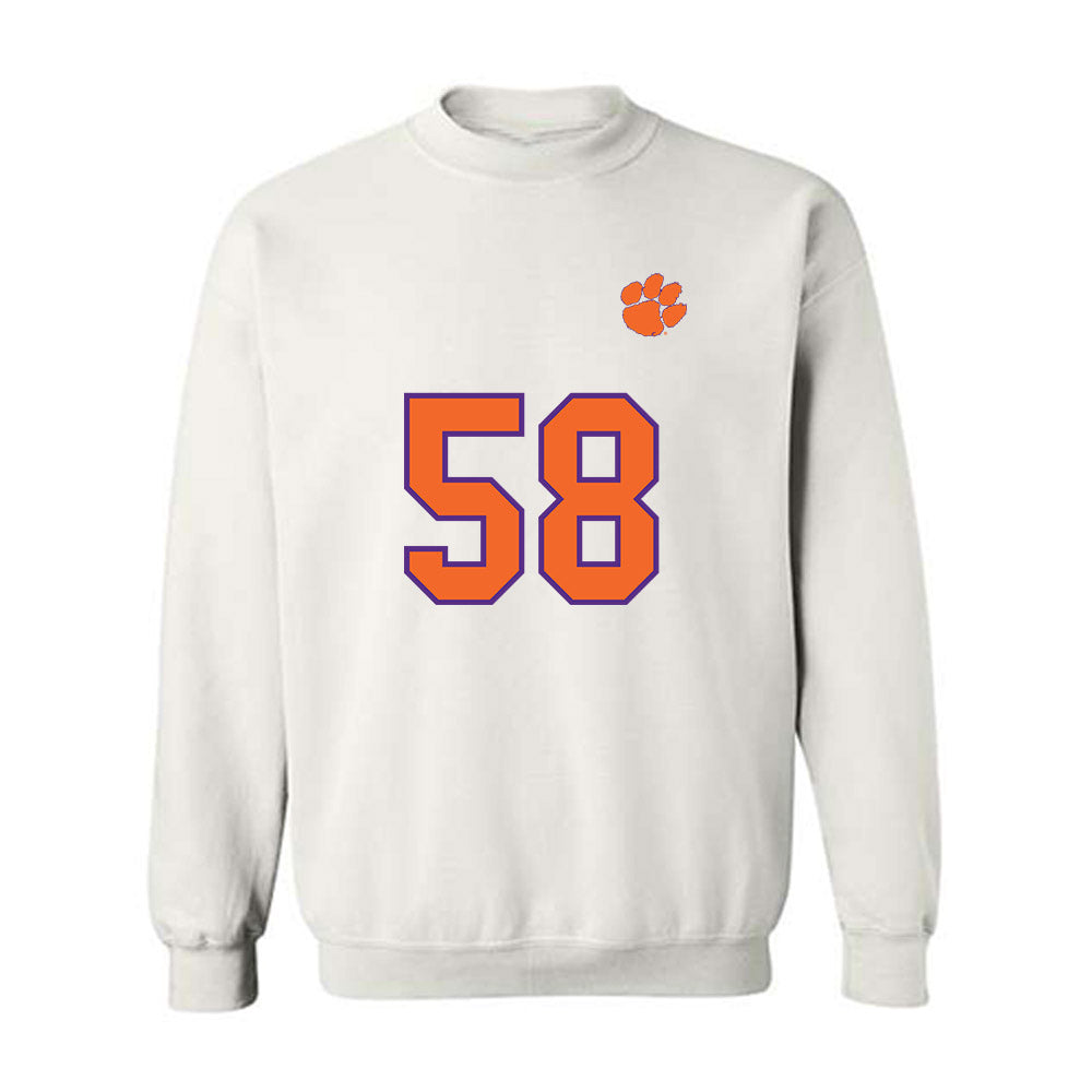 Clemson - NCAA Football : Aidan Hydrick - Replica Shersey Crewneck Sweatshirt