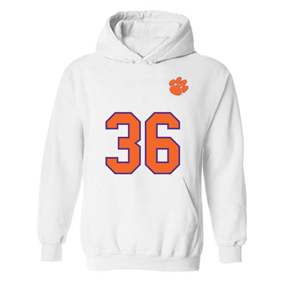 Clemson - NCAA Football : Quinn Castner - Replica Shersey Hooded Sweatshirt-0