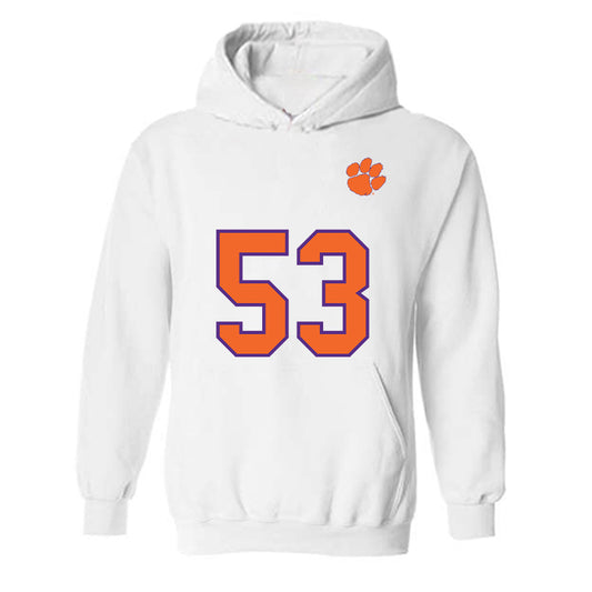Clemson - NCAA Football : Ryan Linthicum - Replica Shersey Hooded Sweatshirt-0