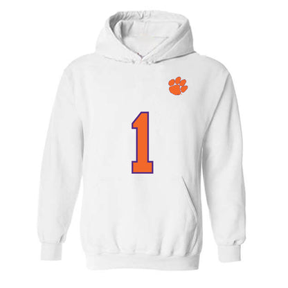 Clemson - NCAA Football : Branden Strozier - Replica Shersey Hooded Sweatshirt-0
