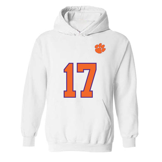 Clemson - NCAA Football : Wade Woodaz - Replica Shersey Hooded Sweatshirt-0