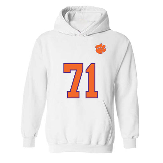 Clemson - NCAA Football : Tristan Leigh - Replica Shersey Hooded Sweatshirt-0