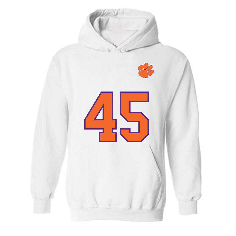 Clemson - NCAA Football : Philip Florenzo - Replica Shersey Hooded Sweatshirt-0