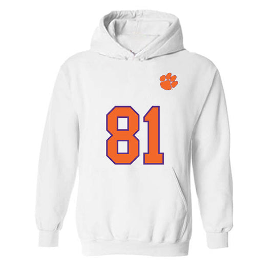 Clemson - NCAA Football : Nolan Hauser - Replica Shersey Hooded Sweatshirt-0