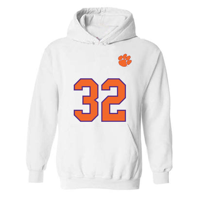 Clemson - NCAA Football : Jamal Anderson - Replica Shersey Hooded Sweatshirt
