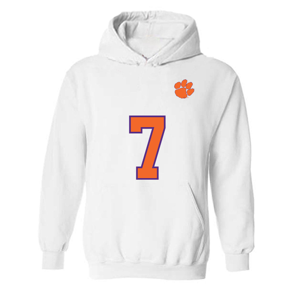 Clemson - NCAA Football : Logan Brooking - Replica Shersey Hooded Sweatshirt-0